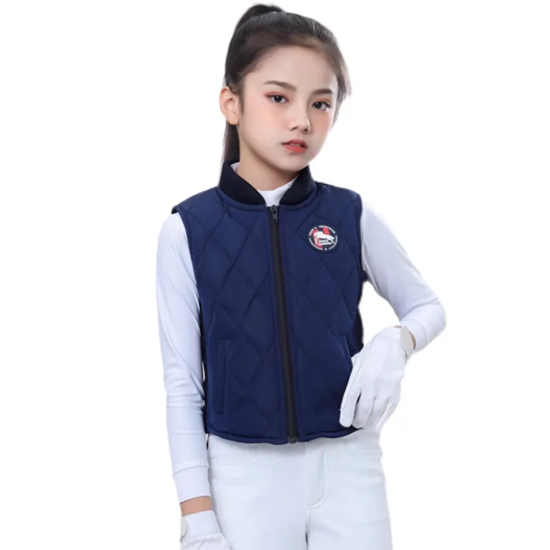 Horse-Riding-Jacket-Sleeveless-Vest-Coat-Top-Kids-Boys-Girls-Autumn ...