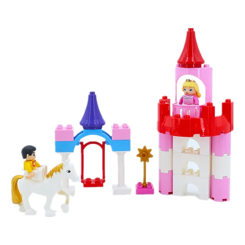 Enchanting Princess Castle Building Blocks Set - Creative Playhouse with Accessories