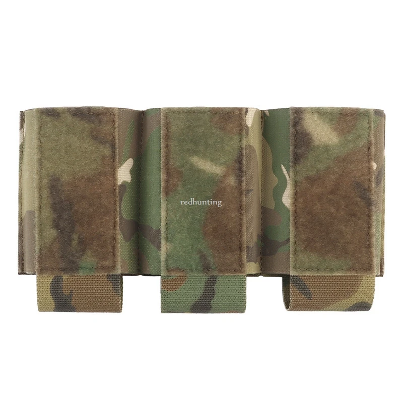 Tactical Airsoft AR15 FC Vest Accessories Triple 5.56 Magazine Pouch Hunting Vest Front Flap Hook Loop Mag Bag Built-In Clip 6