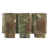 Tactical Airsoft AR15 FC Vest Accessories Triple 5.56 Magazine Pouch Hunting Vest Front Flap Hook Loop Mag Bag Built-In Clip 6
