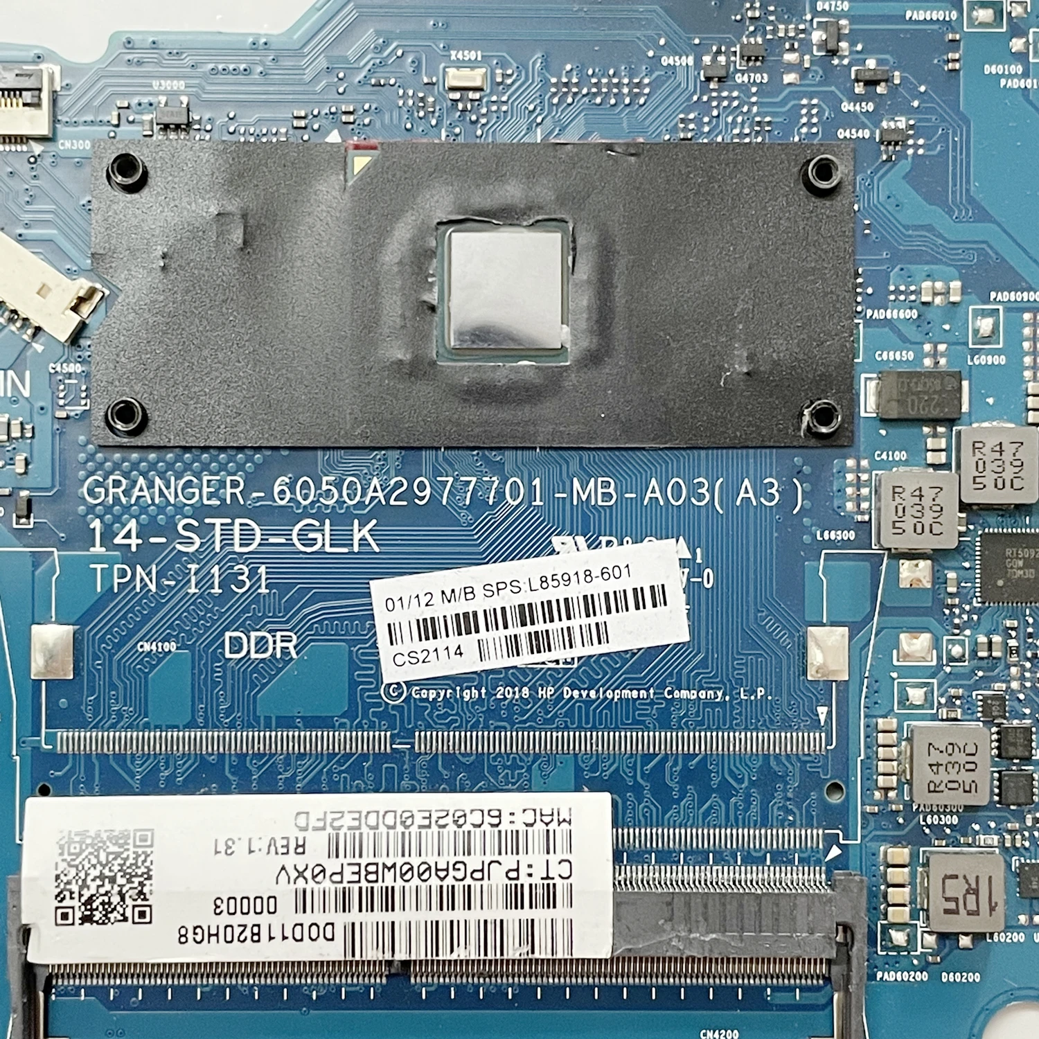 Placa-mãe Portátil para hp 6050a2977701-mb-a03 A02 hp 14-df 14-ck 240 g7 Tpn-i131 N4000 N5000 Cpu 14-std-glk L23236601 L23234001 - Imagem 2