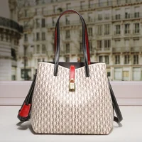 CH Premium Versatile Leather Crossbody Bag Ladies Large Capacity Daily Commuter Tote Bag Letter Print Design Ladies Fashion - Image 4