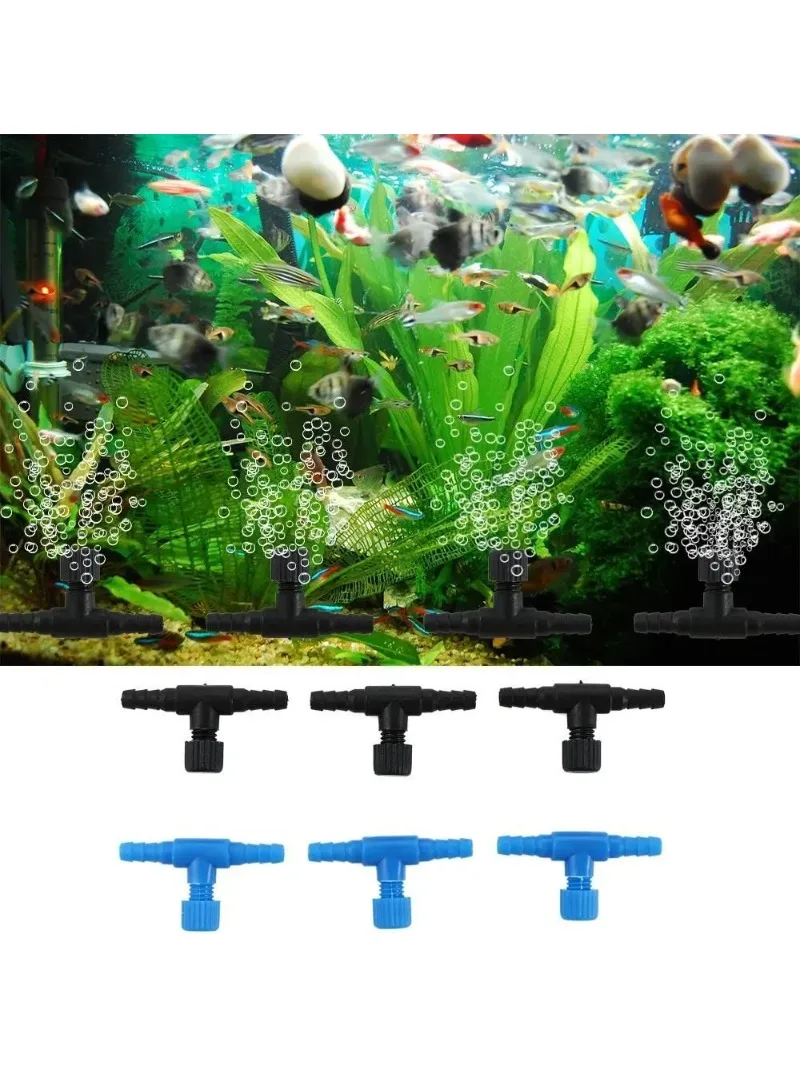 10-Pack Adjustable Air Flow Regulator Valves for 4/6mm Aquarium Tubing