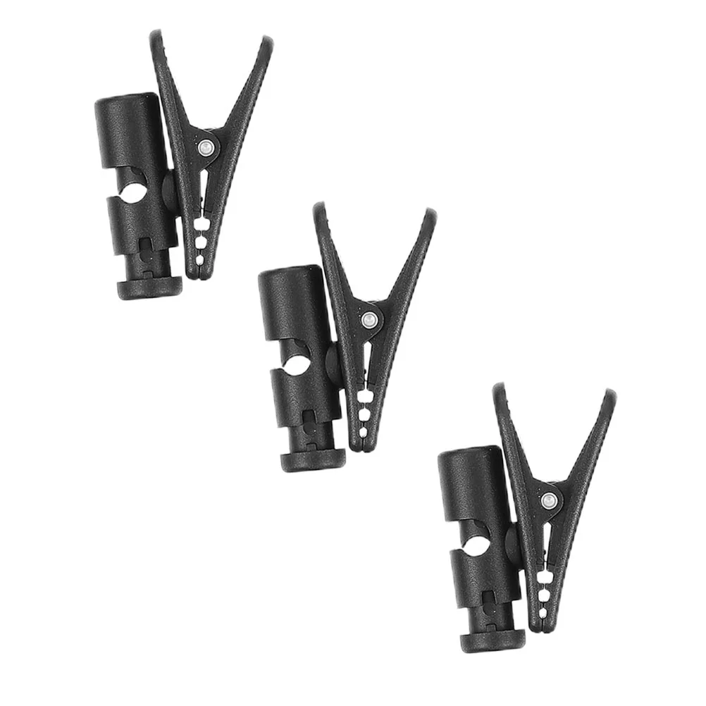 

3 Pcs Accessories Multipurpose Headphone Cable Clip Cord Earphone Fixing Abs Stereo Headset Adapter Simple Microphone