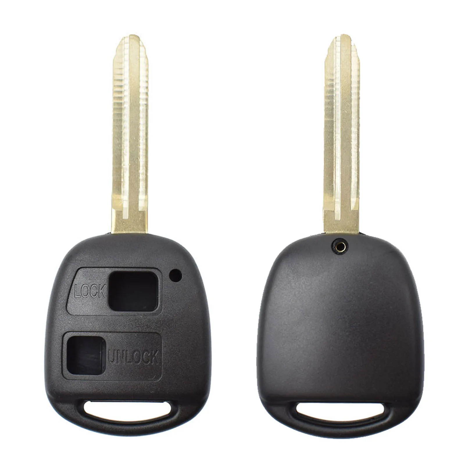 2 Button Car Remote Key Shell Fob Case for Toyota RAV4 Yaris Prado Corolla Land Cruiser Previa Echo Switch Pad Uncut Blade Cover key case key case cover car key shell remote control case cover flip key fob shell