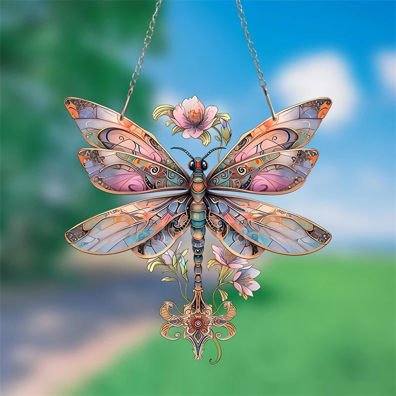 Acrylic Butterfly Sun Catcher Window Door Hanging Art Festival Scene Decoration Pendant Hanging Ornament