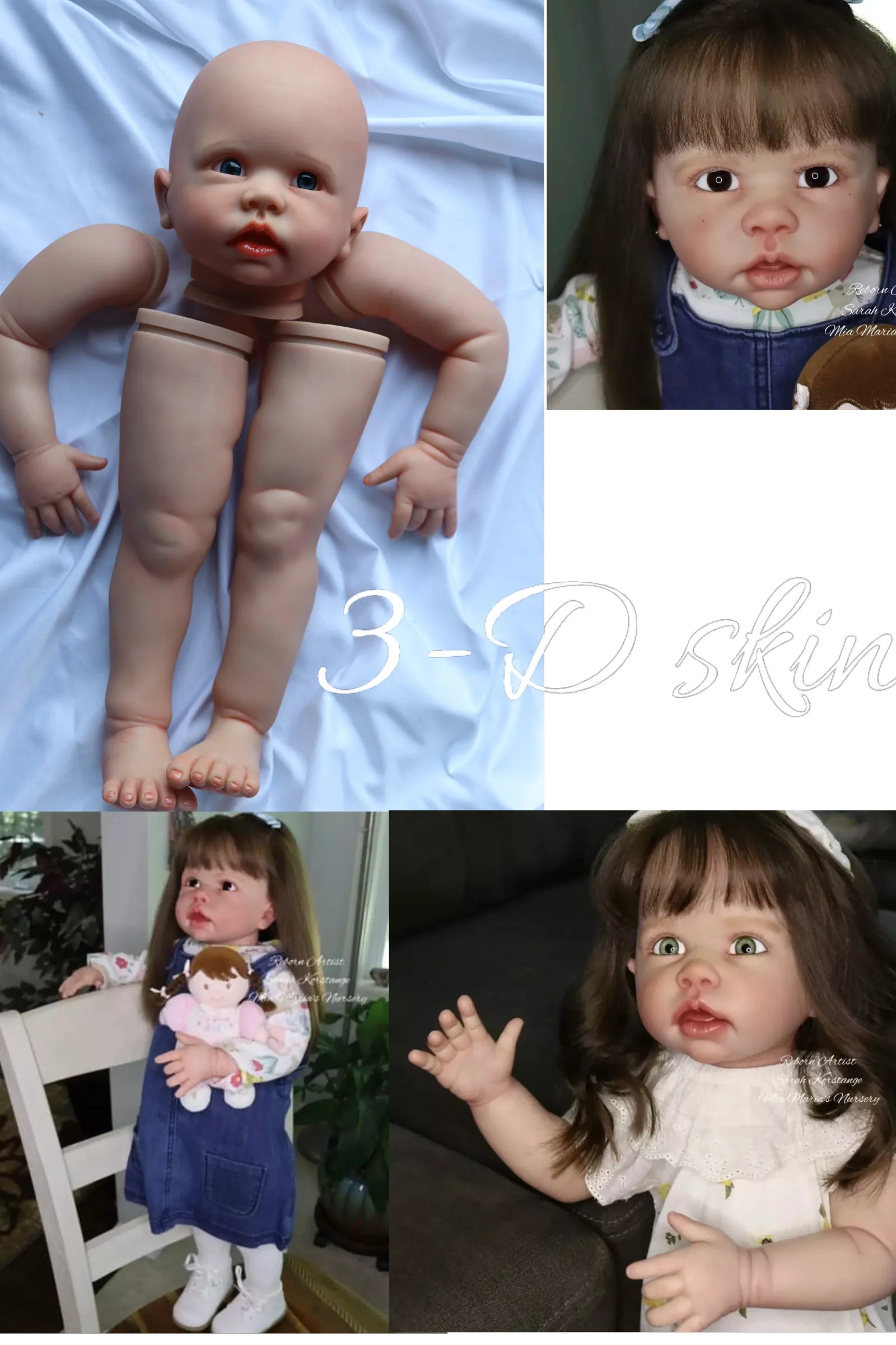 FBBD 3D Skin Painting Bebe Reborn Doll Tippi 30inch Huge Baby With Extra Cloth Body Christmas Gift Dolls For Children
