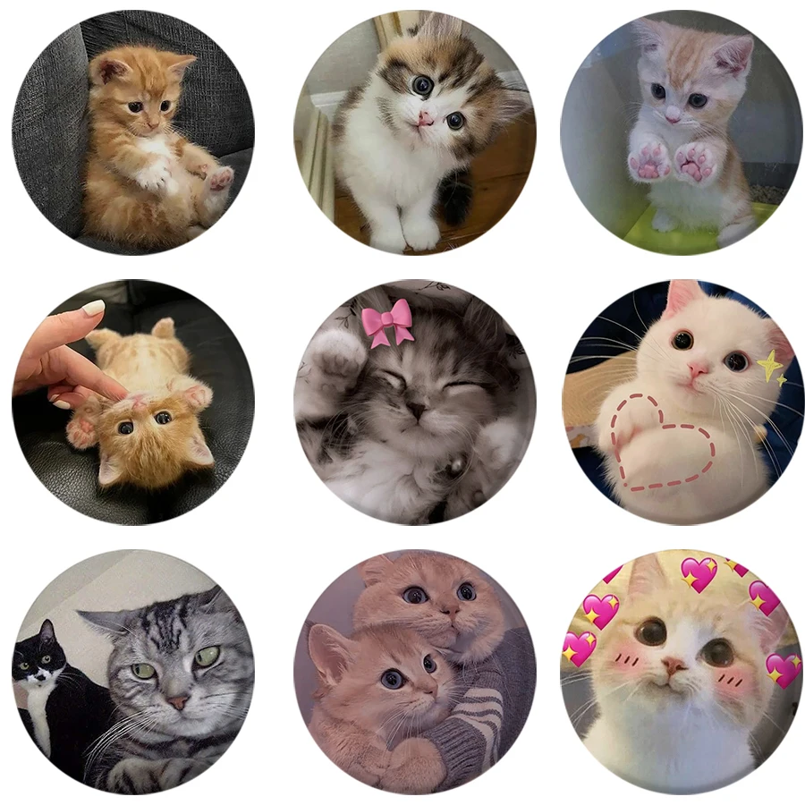 58mm-New-Pop-Creative-Cat-Meme-Funny-Button-Pin-Cartoon-Cute-Lovely-Sad ...