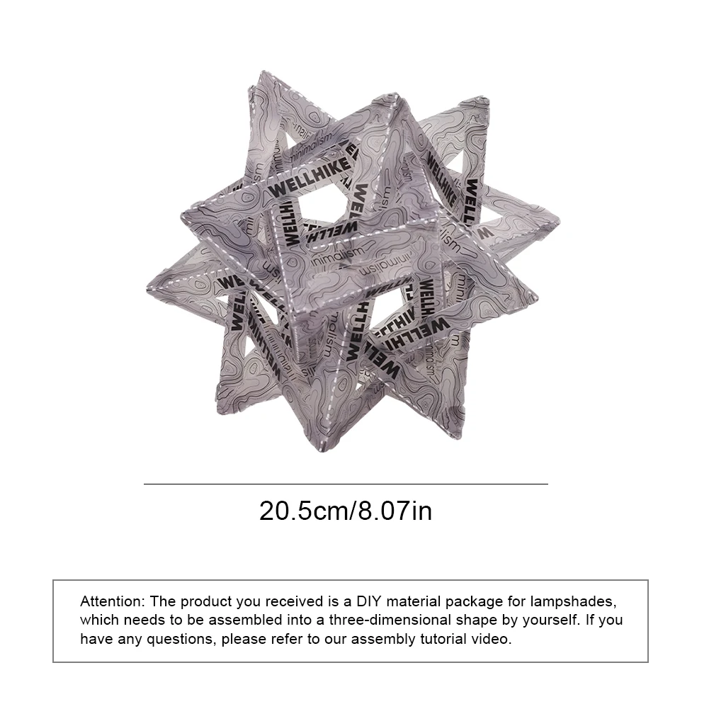 DIY Outdoor Star Camping Light Shade Wear-Resistant Atmosphere Lampshade Decorative Lampshade for 38explore Lights