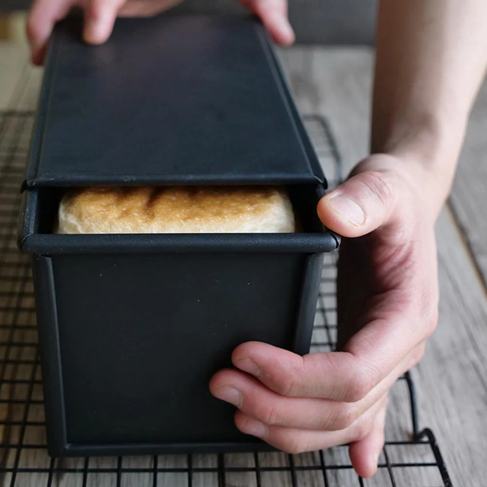 

Stainless Steel Rectangular Loaf Pan with Cover Non Stick Bread Baking Mold Bakeware for Home Kitchen Accessories(1000g)