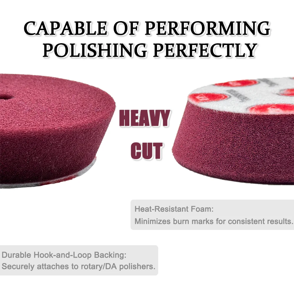 AUTOBRIGHT 3inch car polishing sponge pads professional polishing machine for processing Wax Compound Multi Hardness Foam disc