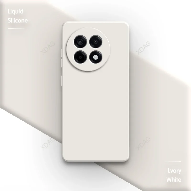Liquid Silicone Phone Case - Original Soft Fashion Classic Straight Edge Back Cover