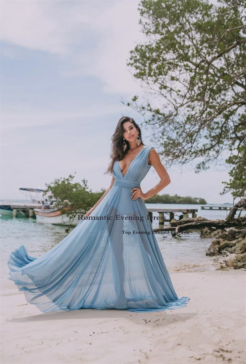 Dresses | Romantic Shimmery V Neck Ruffle Sleeves Maxi Long Evening Gowns |  Ever Pretty