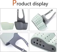 Sink Shelf Soap Sponge Holder Clip Dish Drainer Drying Rack Silicone Storage Basket Bag Bathroom Holder Kitchen Accessories Tool 4