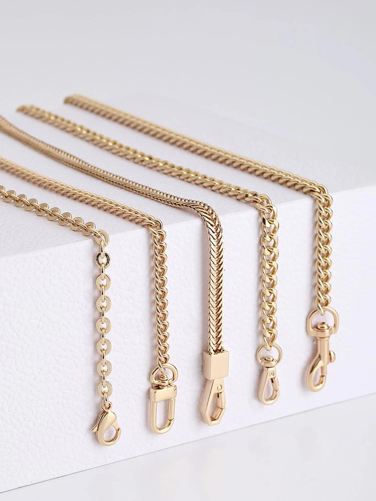 DIY Extension Chains Replacement Strap Accessories Handbag Metal Wallet Chain Shoulder Bag Chain Strap 120cm Without Fading