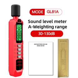 Handheld Noise Level Meter for Accurate Audio Measurement (30 - 130dB) (GL81A)