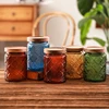 Color Retro Begonia Glass Storage Tank Household Kitchen Dried Tangerine Peel Miscellaneous Grains Sealed Jar Storage Tank 1