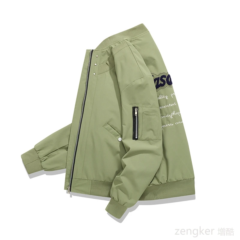 Spring Autumn Men's Baseball Suit Plus Size Jacket Trendy Long sleeved Stand up Neck Loose 150kg 9xl bomber jacket men 5