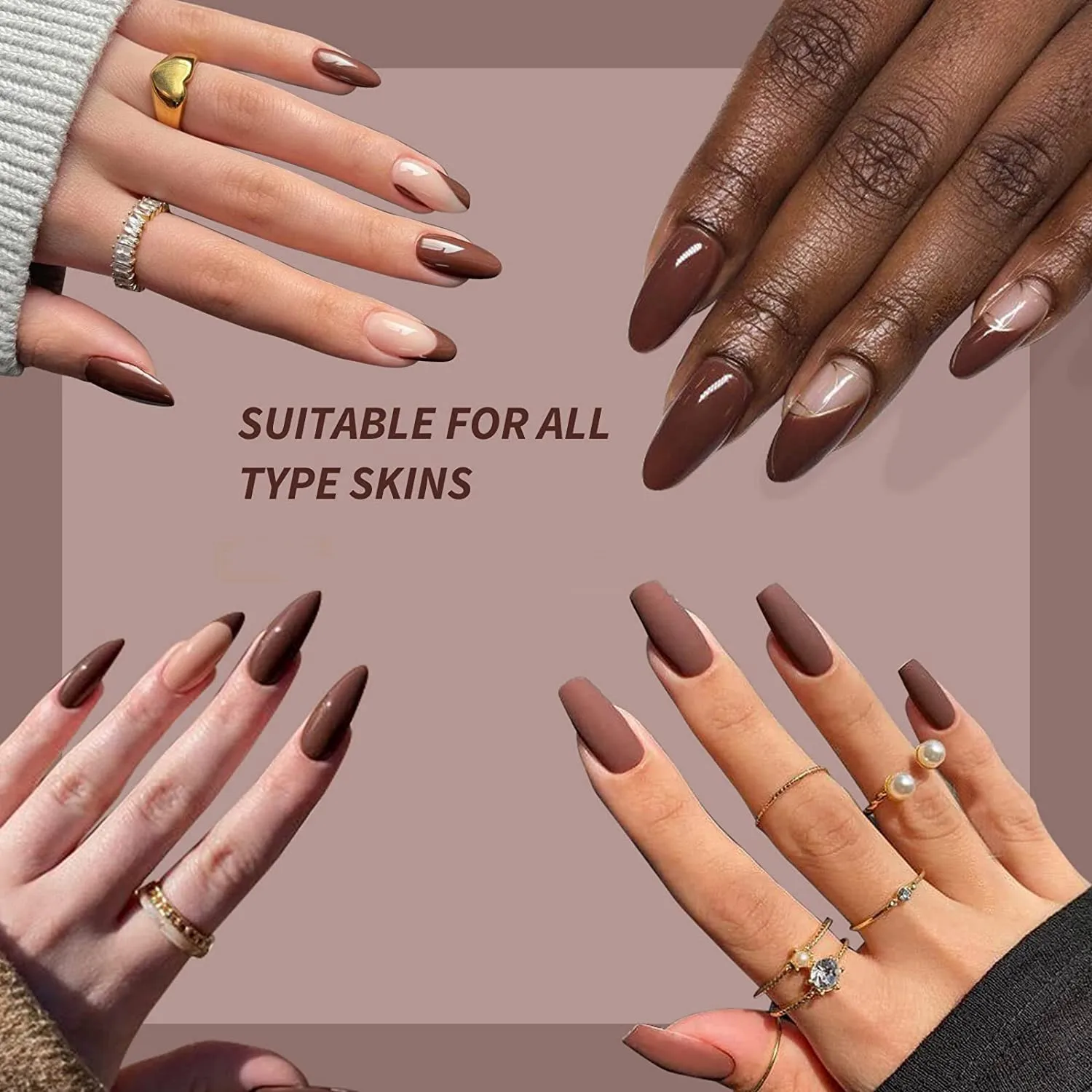 Gel Nail Polish Kit 6pcs All Seasons Skin Tones Popular Neutral Color Gel Polish Set Nude Brown Gel Nail Kit Collection Aliexpress Beauty Health