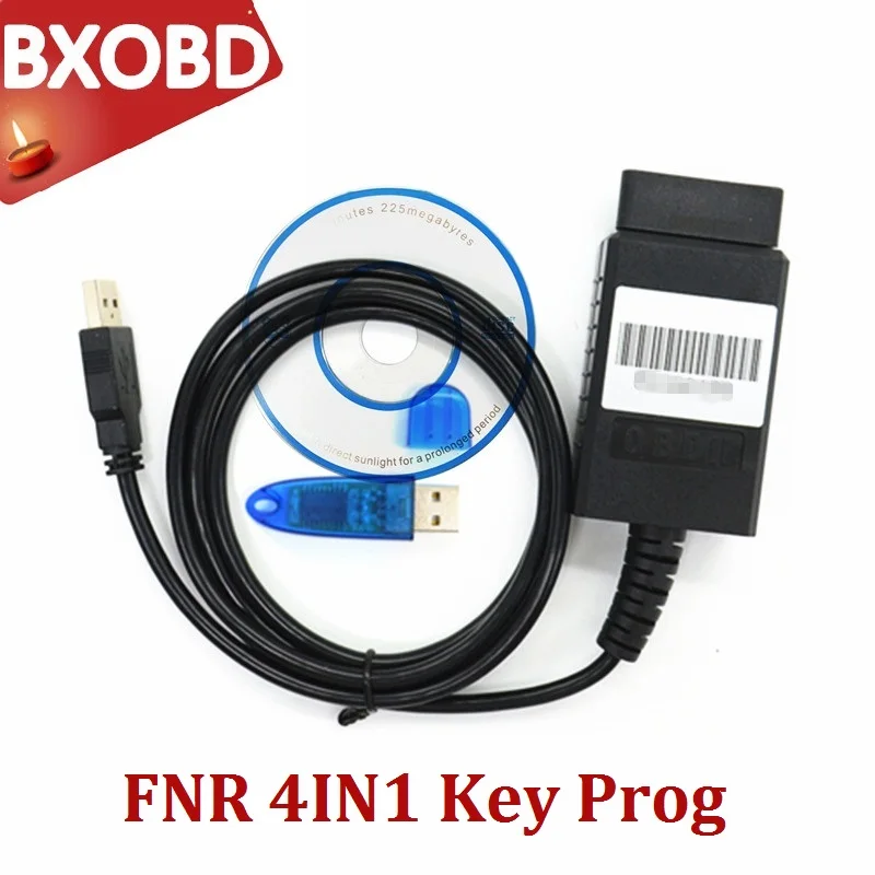 FNR Key Prog 4-IN-1 for N-issan/Re-nault FNR 4 in 1 Key Programmer with USB Dongle By Blank OBD2 for For-d Incode Calculator