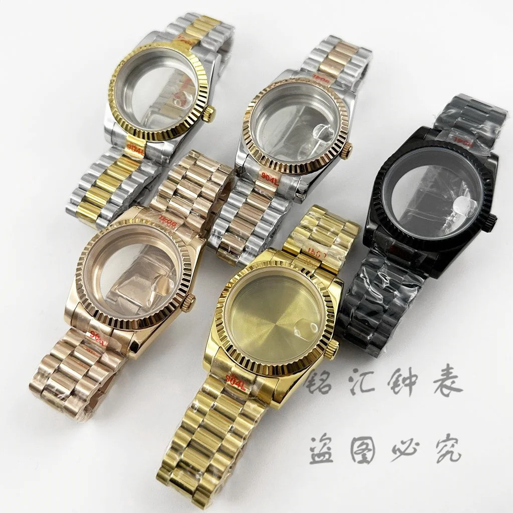 Fluted Curved High-Quality Waterproof Sapphire Watch Bracelet