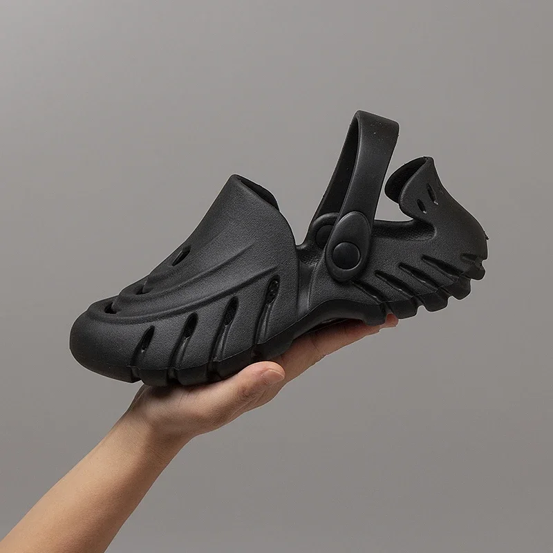 해변 야외 샌들 남성용 여름 신발, 미끄럼 방지 슬리퍼, 정원 아쿠아 신발, 캐주얼 요리사 신발, 간호사 의사 신발 쪼리  Best5