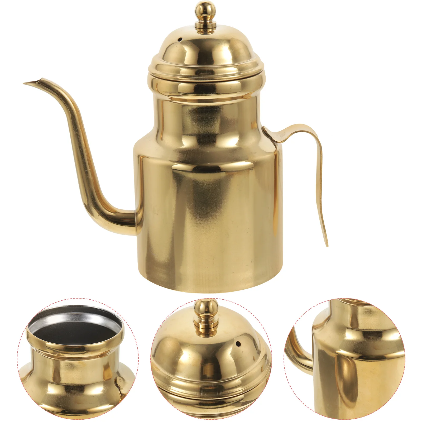 

Stainless steel Oil Kettle Soy Sauce Dispenser Shoyu Storage Bottle Pot Seasoning Kettle Oil Vinegar Jar For Home Kitchen