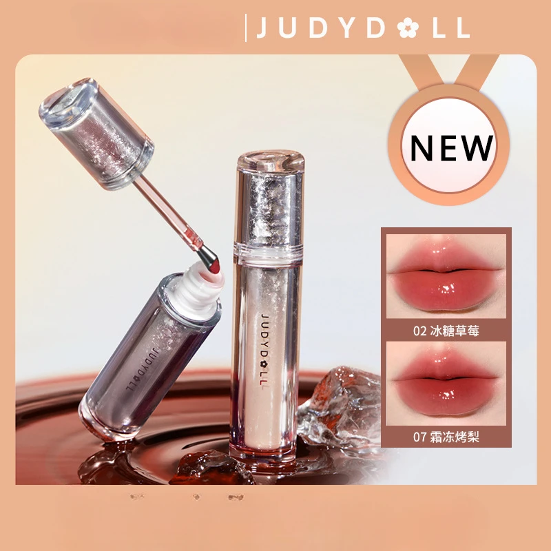 Judydoll Ijs Ijzeren Spiegel Glanzend Waterige Lip Glazuur Lippenstift Anti-Stick Cups Lip Lotion Make-Up Cosmetica Newcolor