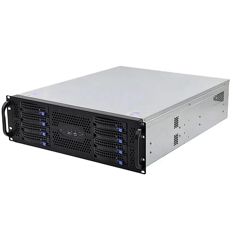 Hot salesGood quality 3U compact storage server chassis 550MM 8 HDD ...