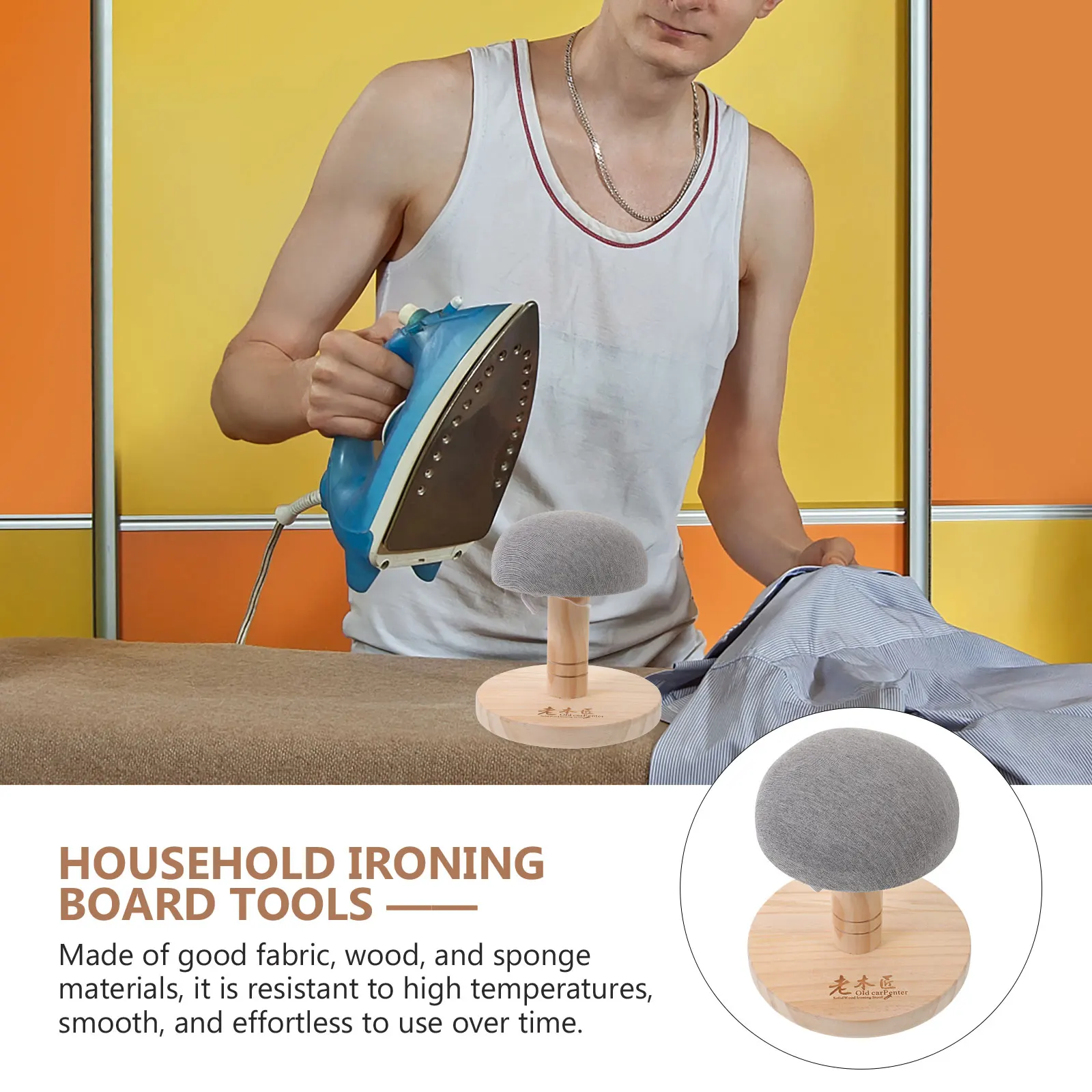 Mini Bra Ironing Pad Home Aids Tool Padded Sleeve Board Wood Desktop Stool Accessory Ironing Boards Household Merchandises