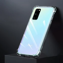 Premium Soft Airbag Silicone Phone Case - Transparent, Ultra-Thin, and Original Protective Back Cover for Honor View 30 (Clear)