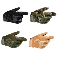 Tactical Military Paintball Airsoft Shot Soldier Combat Police Anti-Skid Bicycle Full Finger Glove Men Clothing Gardening Gloves 1