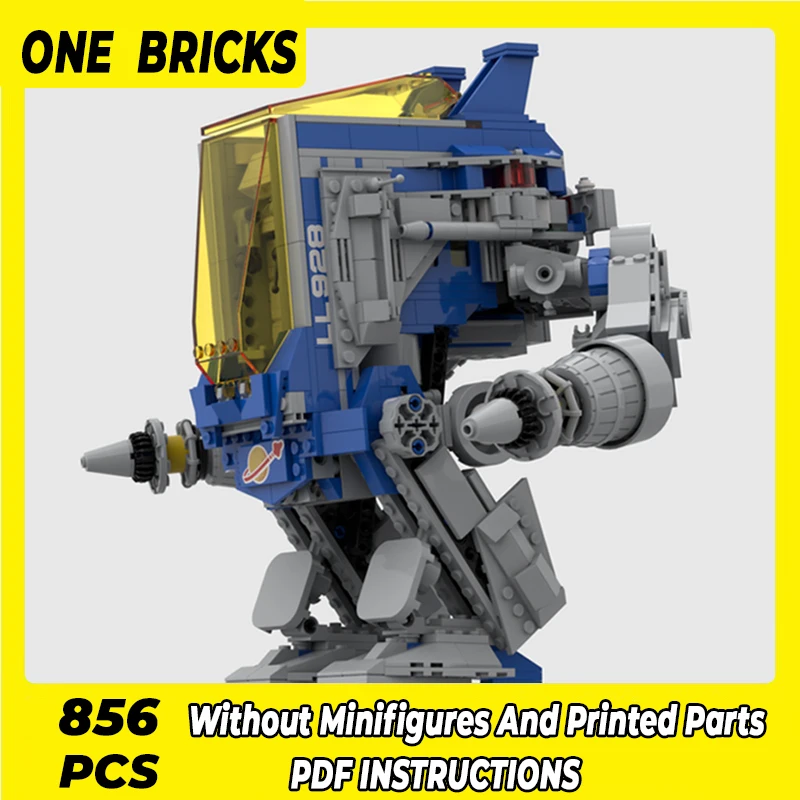 

Moc Building Blocks Space Adventure Galaxy Mech Miner Technical Bricks DIY Assembly Construction Toys For Child Holiday Gifts