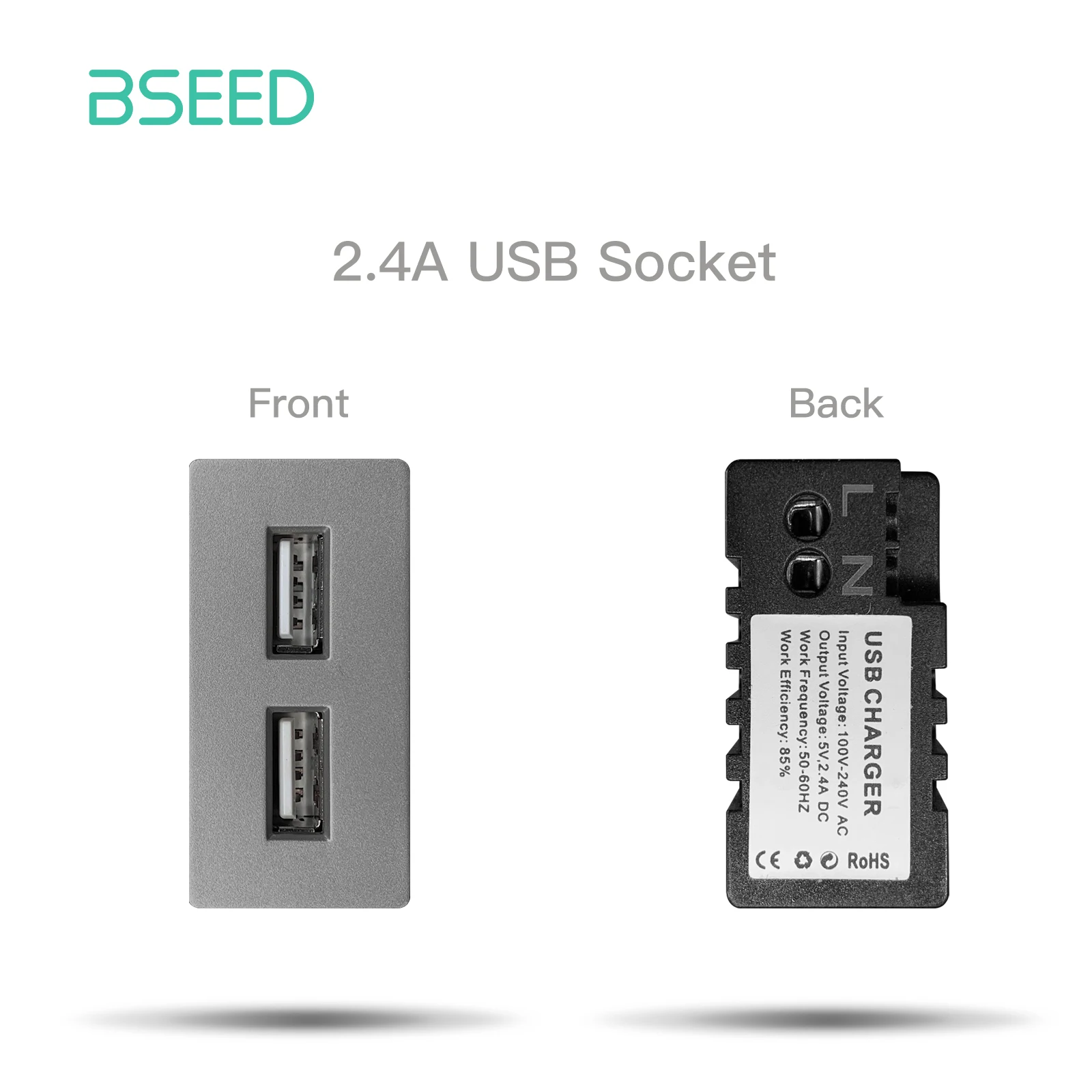 USB Socket Gray