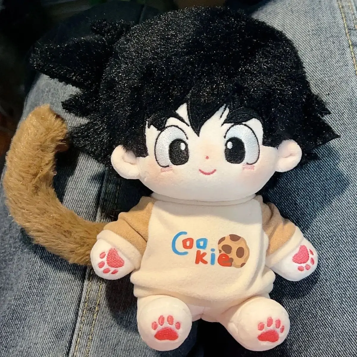 

Anime DNo Attribute 20cm Cotton Doll Exquisite Super Cute Soft Body Cosplay Dress Up Dolls Plushie Monkey Long Tail Gift