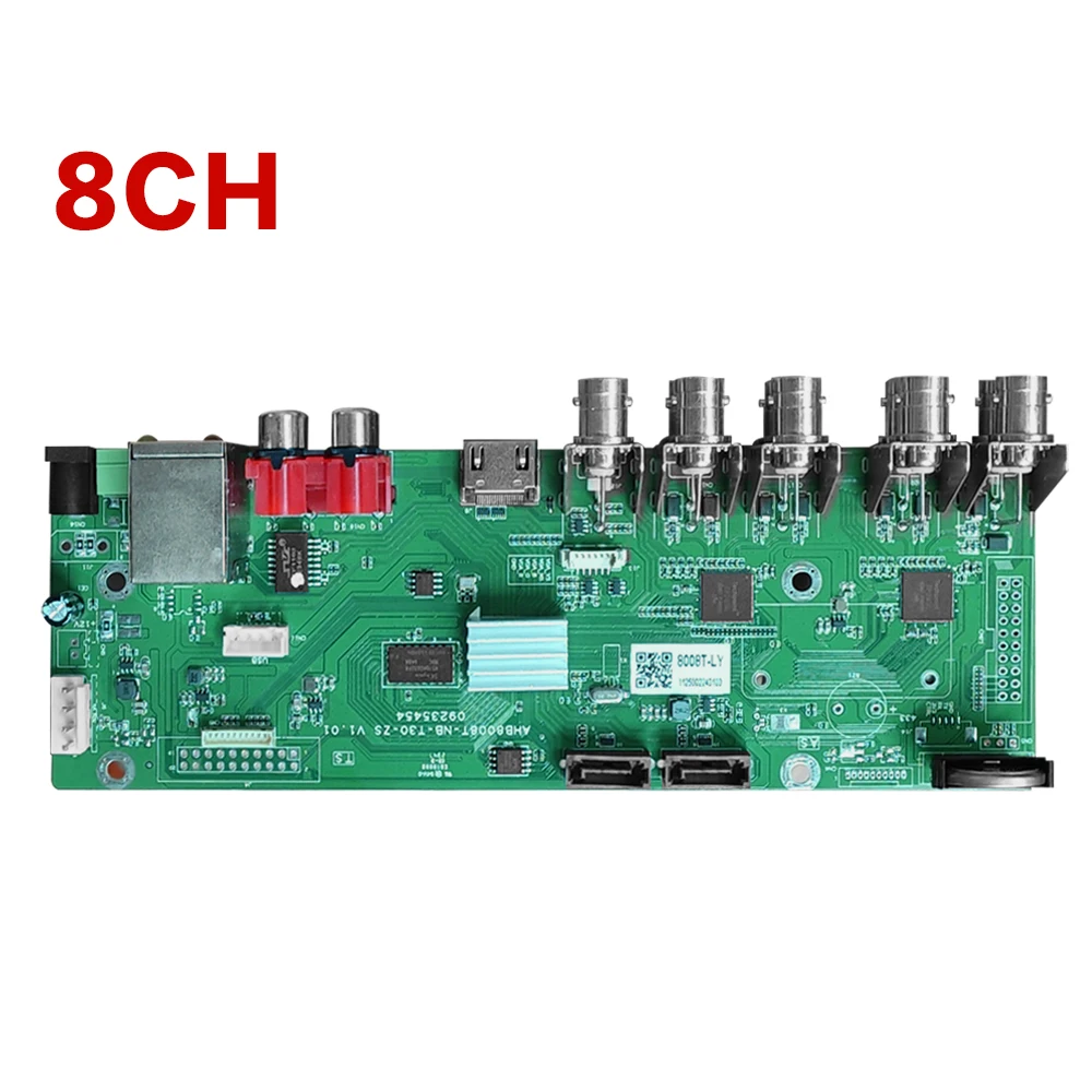 6 in 1 H.265 8ch 5MP-N AHD DVR Board AHD 5MP 4MP 1080P 720P Camera Save Big RAM HDD Xmeye CCTV
