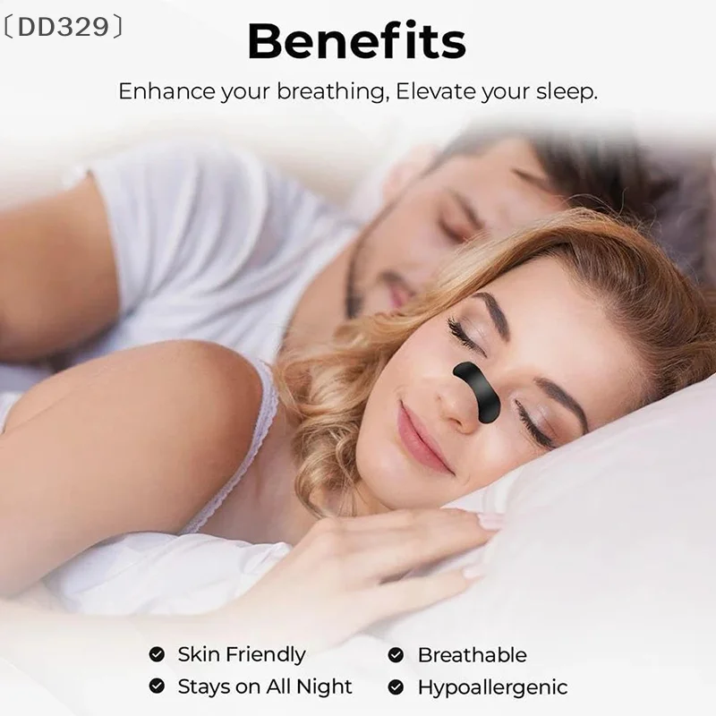 〔DD329〕10Pcs Nasal Strips Anti Snoring Nasal Dilator Nasal Breathing Dilators Stop Snoring Sleeping Aid Boost Oxygen Intake