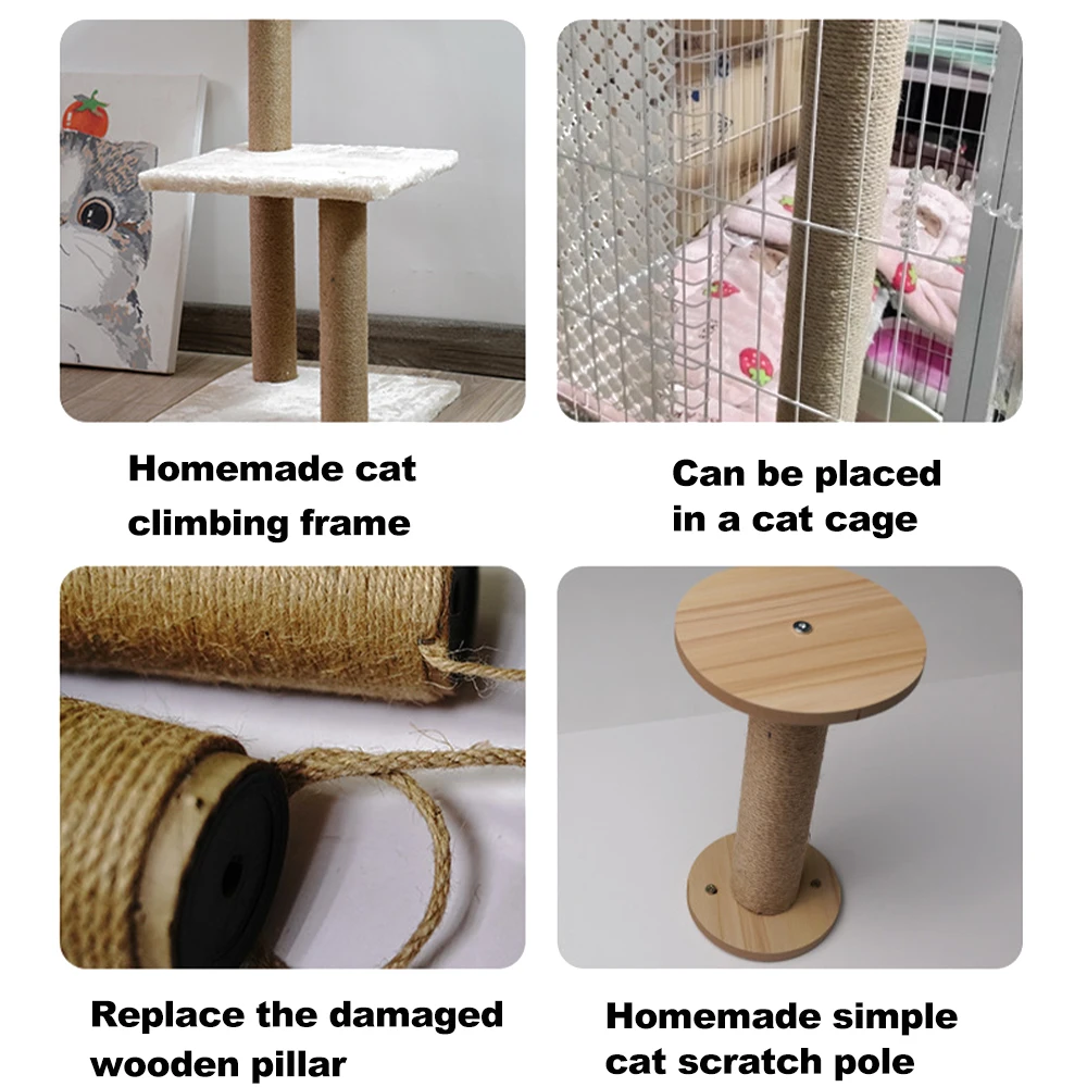 Replacement Sisal Pole For Cat Climbing Frames And Scratch Posts_voghion.com