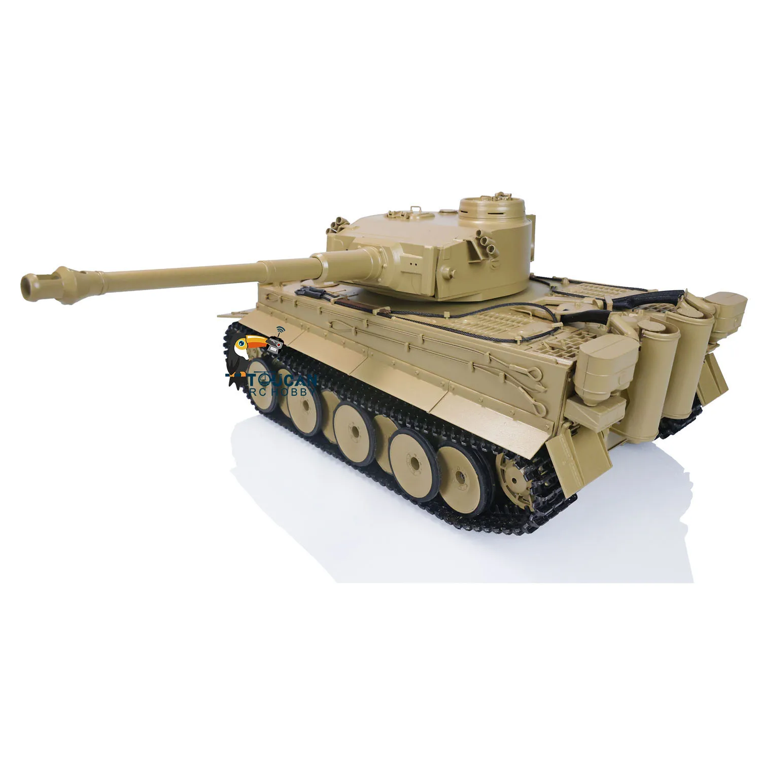 Mato 1/16 Scale RC Metal Tank Tiger I Radio Control Tanks KIT OR RTR Model Infrared Barrel Yellow 1220 Toys TH00648 5