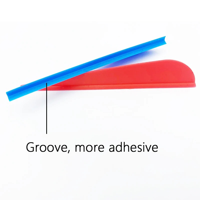 50pcs/lot Rubber Arrow Vanes 2 / 2.5 / 3 / 4 / 5 inches Plastic Fletch Vanes Archery Feathers for arrow Archery DIY