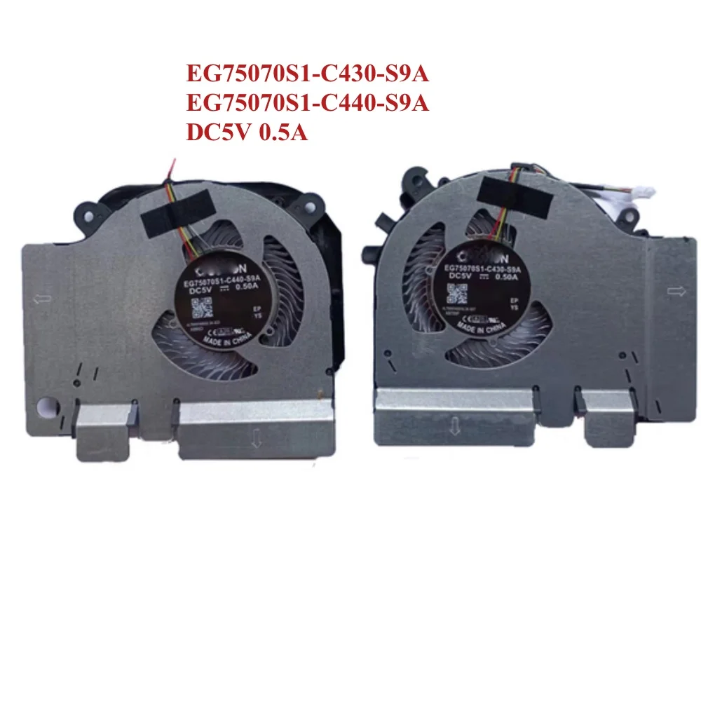 Laptop Cpu Gpu Ventiladores de Refrigeração para Xiaomi mi Gaming Gtx2060 Edição 6g Gamebook Gtx1050ti 171502 Eg75071s1-c010 C020 C430 C440-s9a