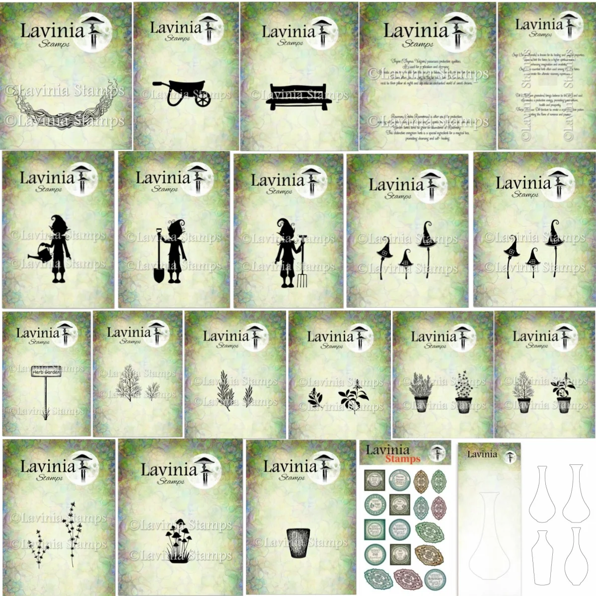 Herbs Delights Bottle Collection Clear Stamps Stencils DIY Scrapbook Embossed Handcraft Paper Card Album Craft Template Supplies