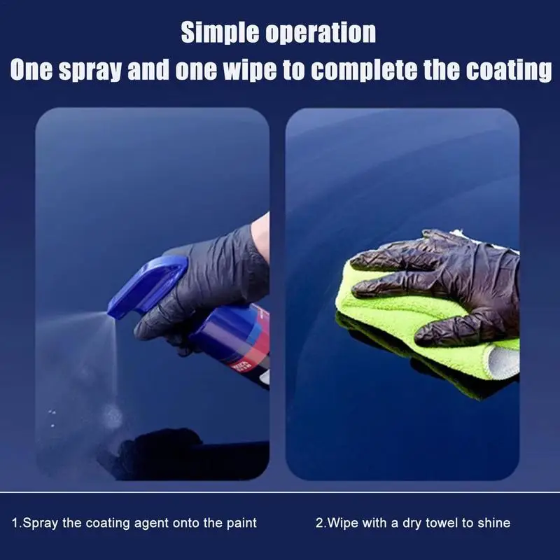 

High Protection Quick Coating Spray Anti Scratch 500g Waterless Coating Agent Hydrophobic Spray For Car Wash Maintenance