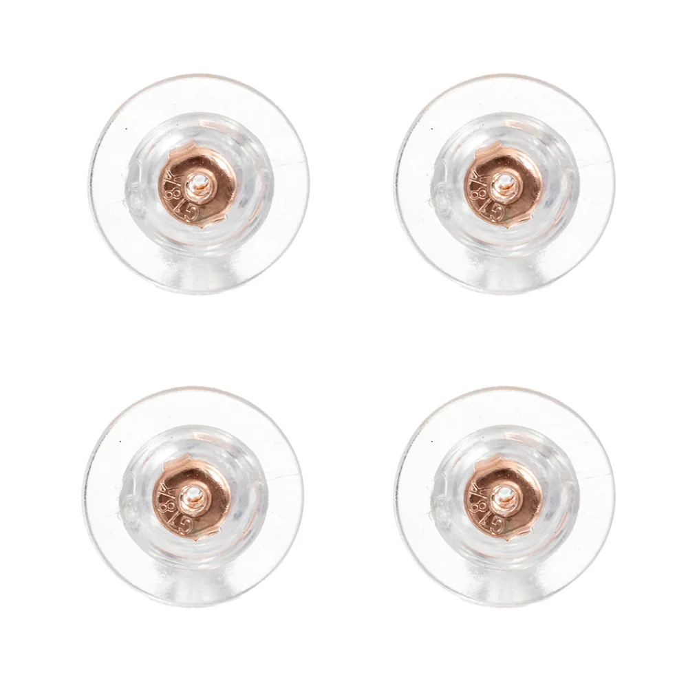 10 Stück 18K Gold Silikon-Ohrringverschlüsse, Ersatz-Sicherheitsstopper für Ohrstecker/Hängeohrringe, Nicht Reizend, Hypoallergen, für Erwachsene – Detail 4