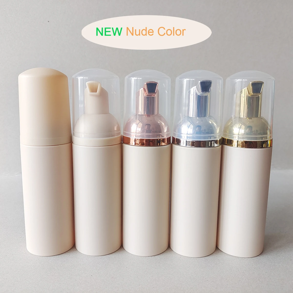 60ml 플라스틱 폼 디스펜서 폼 속눈썹 화장품 병 펌프 병 빈 얼굴 병 클리너 비누 누드 컬러 Botle
