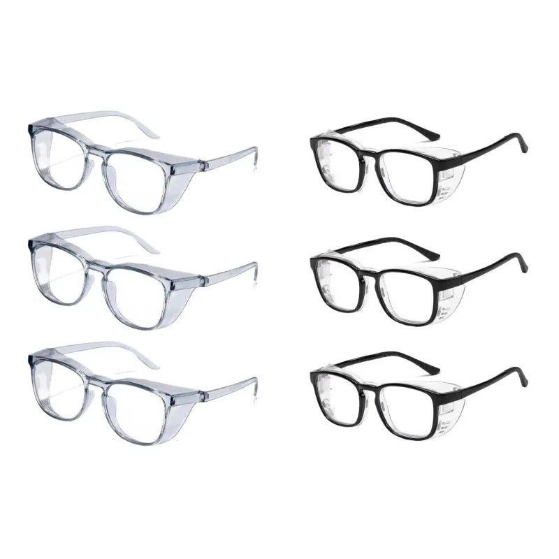6pcs Stylish Unisex TR90 Goggles - Anti-Fog, Windproof, Sand and Pollen Protection
