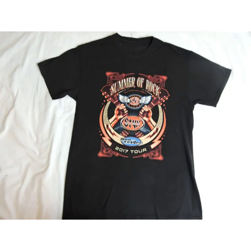 Summer Of Rock 2017 Tour T Shirt Styx Reo Speedwagon Concert Band T963