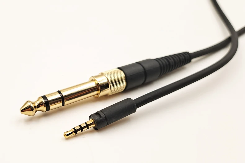 For Sennheiser MOMENTUM HD430 HD450BT HD4.40BT HD458BT HD4.50BTNC Replaceable 6.35mm Large Plug to 2.5mm Spring Headphone Cable