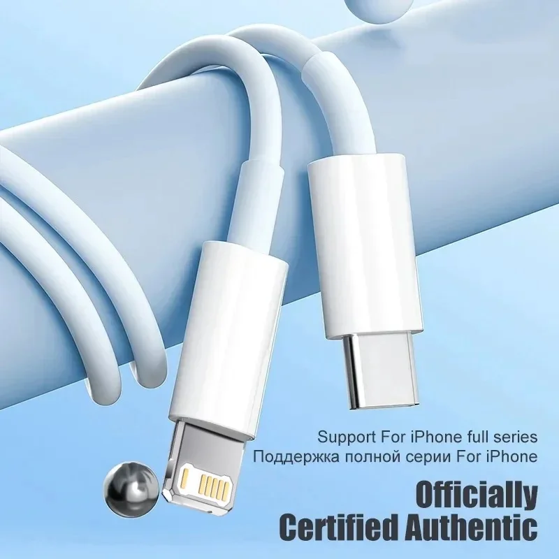 20W PD USB to Lighting USB C to Lighting Fast Charger Cable For Apple iPhone 14 13 12 11 Pro Max X XR Plus iPad Data Sync Line 2