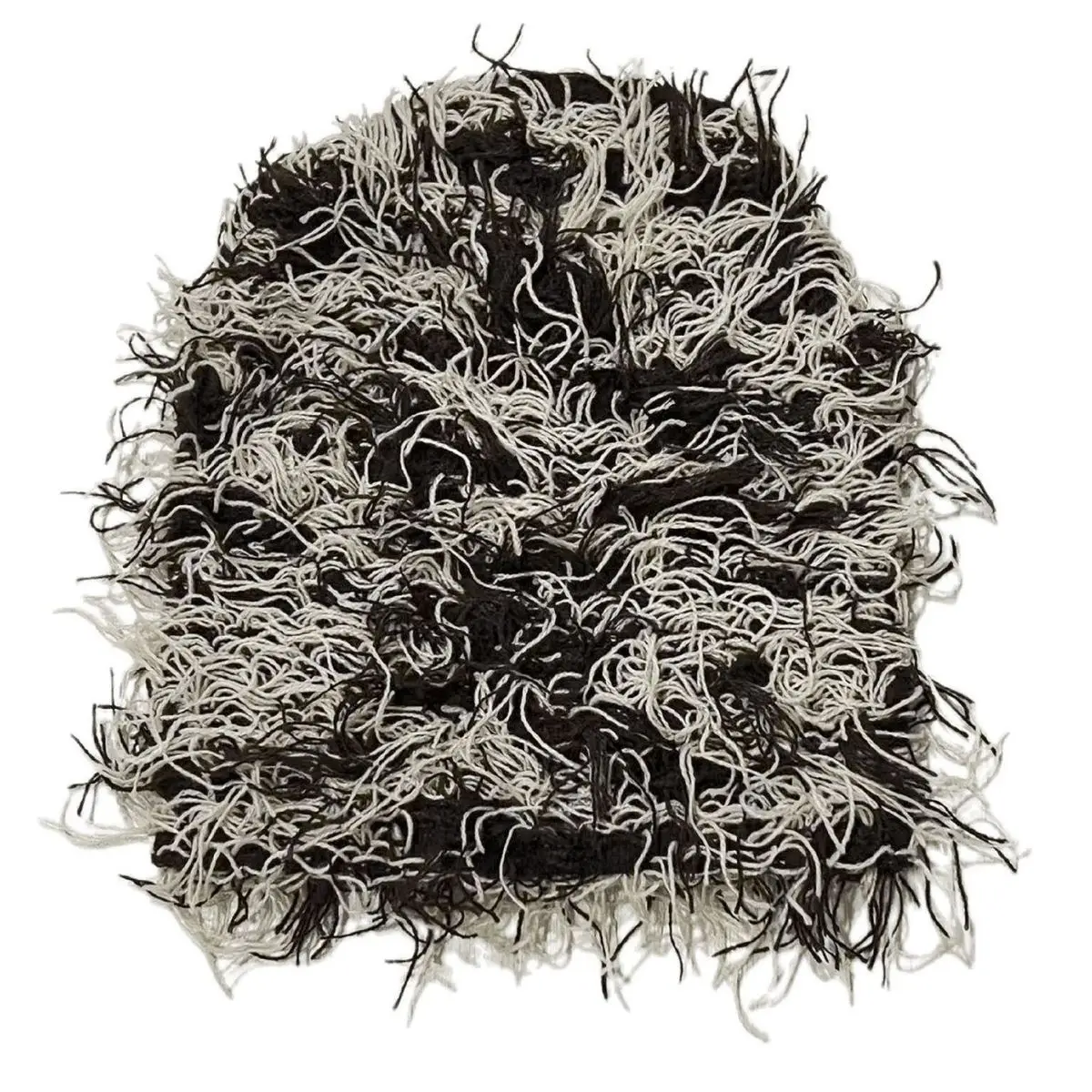 Distressed Woven Tag Beanie: Grassy Knit - true-deals-club